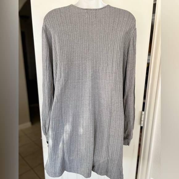 NWT Blu Pepper Light Gray Open-Front Cardigan - Picture 7 of 13